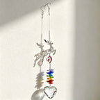 CouldNook Heart Suncatcher - Reindeer Mushroom Or Tree Upper Motifs