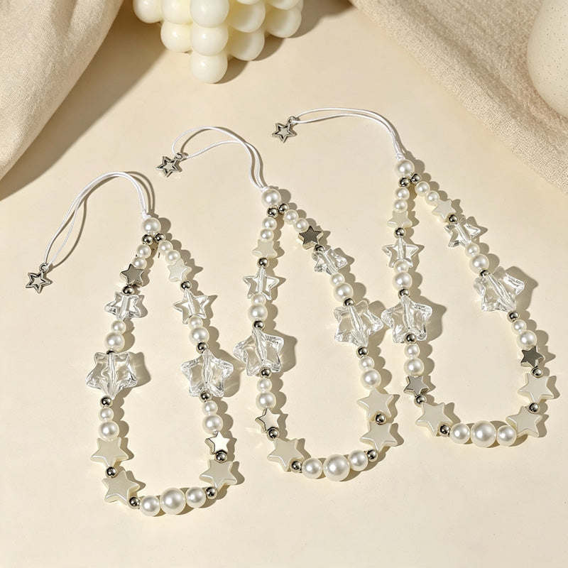CouldNook Pearl Star Pendant Phone Strap - Phone-Case Connector Hardware