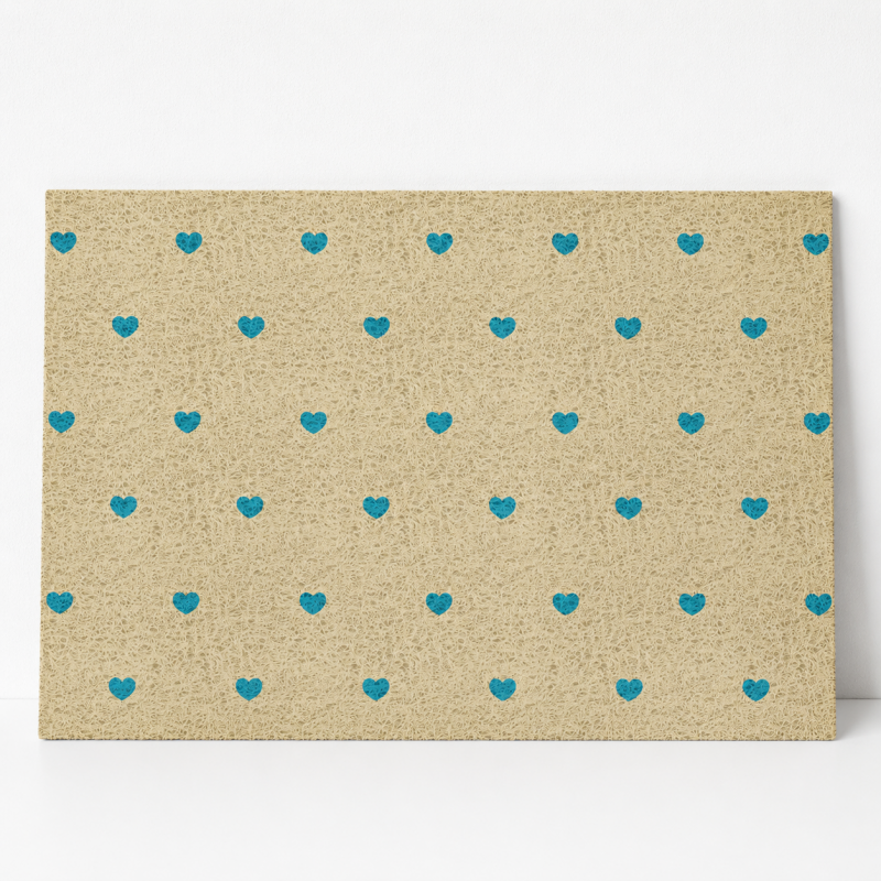 CouldNook Heart Print Entrance Mat - Five Color Choices