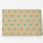 CouldNook Heart Print Entrance Mat - Five Color Choices