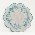 CouldNook Chinese Floral Mat - Aesthetic Embroidered Table Accessory