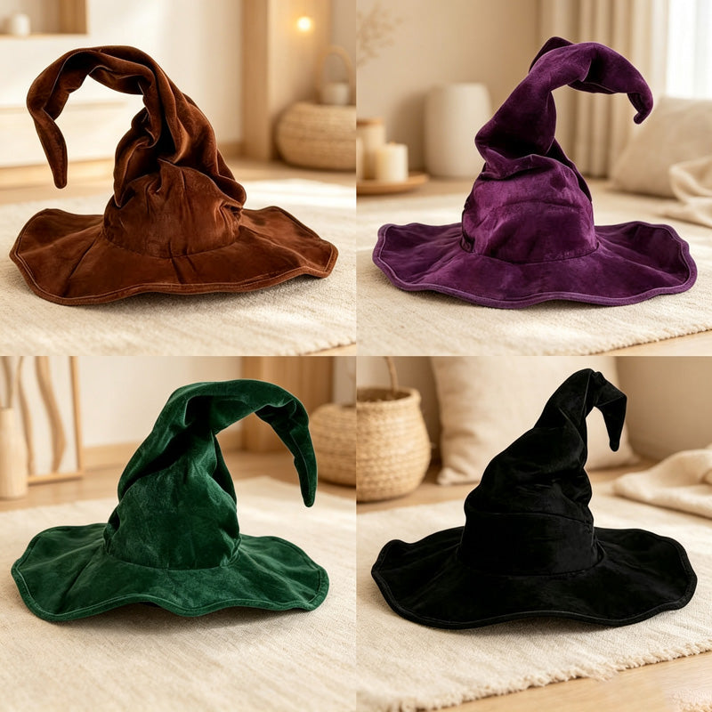 CloudNook Twisted Witch Hat‑Halloween Cosplay Costume Accessory