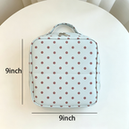 CouldNook Dot Pattern Cosmetic Bag - Vanity Storage Accent