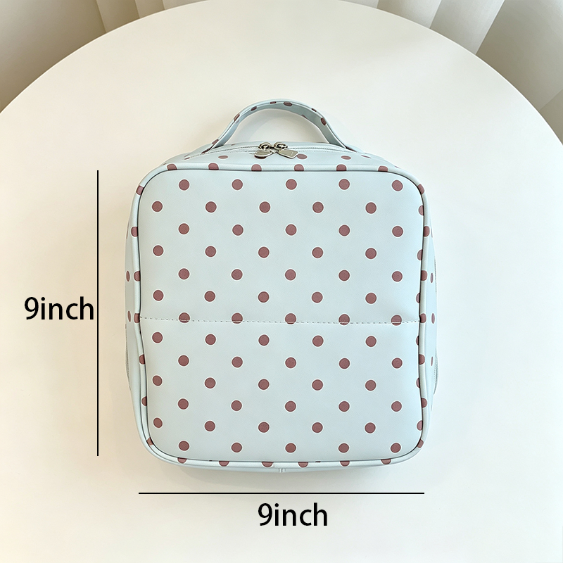 CouldNook Dot Pattern Cosmetic Bag - Vanity Storage Accent