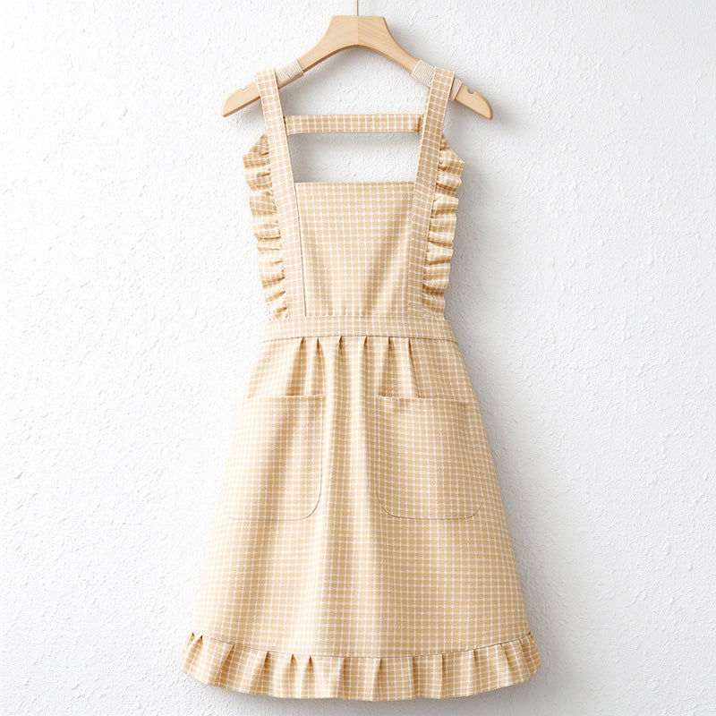 CouldNook Cotton Cooking Apron - Check and Stripe Styles