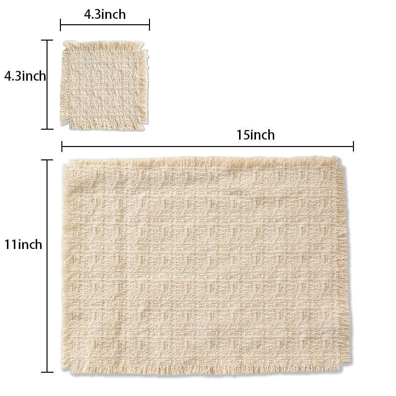 CouldNook Fringe Drink Coaster - Warm Table Accent