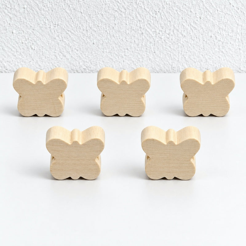 CouldNook Shaped Wood Beads - Stars Hearts and Animal Outlines
