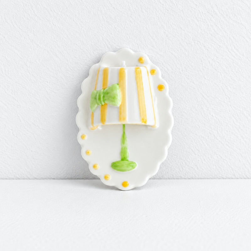 CouldNook Ceramic Lamp Refrigerator Magnet - Hand Painted Glow