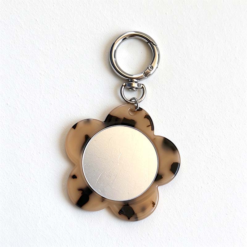 CouldNook Flower Mirror Bag Charm - Rounded Petal Frame