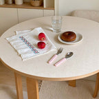Floral Embroidered Table Cloth with Lace Edge