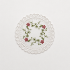 CouldNook Embroidered Floral Lace Coaster 2PCS Set - Tray Styling Accent