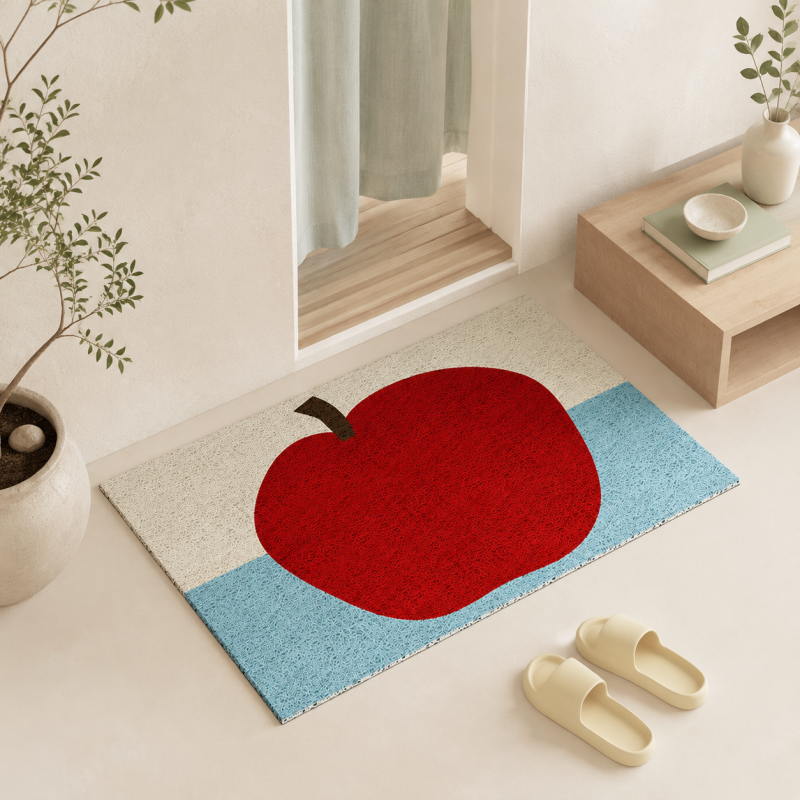 CouldNook Fruit Print Entrance Mat - Apple and Pear Designs