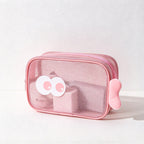 CouldNook Big Eye Toiletry Bag - See-Through Panels And Character Details