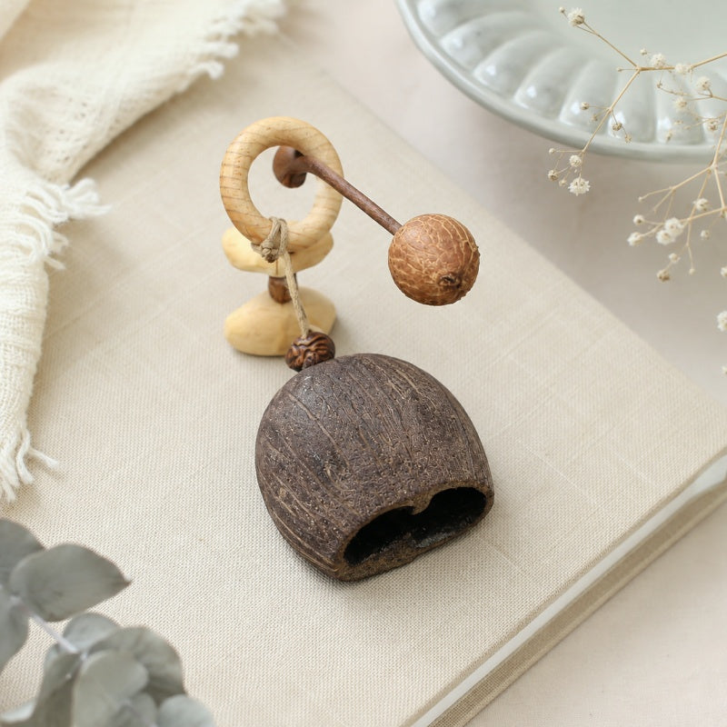 CouldNook Natural Seed Wooden Temple Block - Chime Pendant