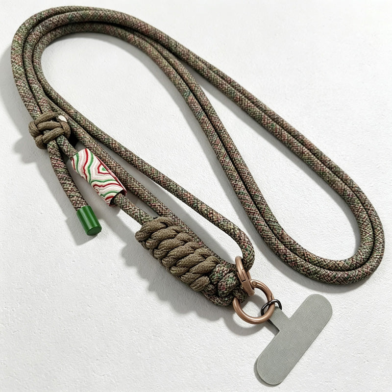 CouldNook Adjustable Braided Phone Strap - Knotted Shoulder Cord