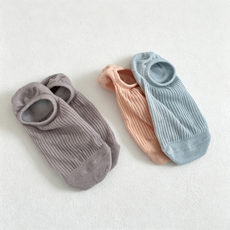 CouldNook Ribbed No-Show Socks-Low Ankle Profile
