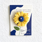Flower Scented Candle Gift Cards with Raised Wax Blooms