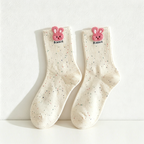 CouldNook Rabbit Pet Crew Socks - Playful Daily Accent