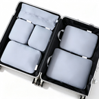 CloudNook Travel Packing Cubes‑6‑Piece Compression Storage Set
