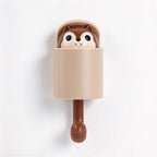 CouldNook Animal Wall Hook - Peeking Character and Curved Hanging Arm