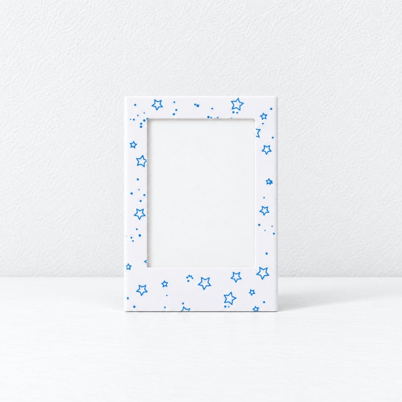 CouldNook Mini Photo Frame Magnet - Colorful Confetti Border