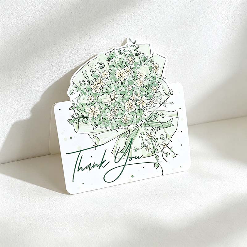 CouldNook Floral Thank You Card - Bouquet Artwork And Script Lettering
