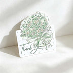 CouldNook Floral Thank You Card - Bouquet Artwork And Script Lettering
