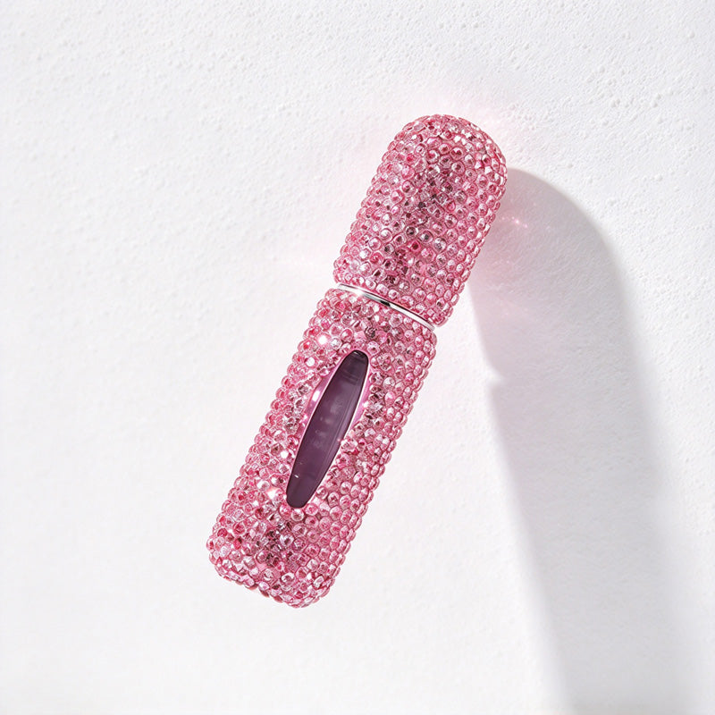 CouldNook Rhinestone Perfume Atomizer - Viewing Window and Bottom Refill Opening