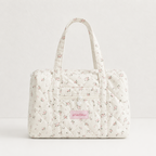 CouldNook Quilted Floral Tote Bag - Long Handles and Size Options