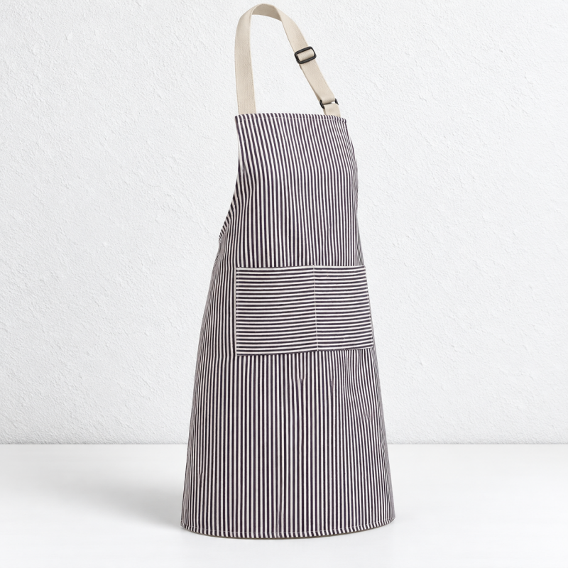 CouldNook Striped Cooking Apron - Adjustable Neck Strap