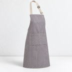 CouldNook Striped Cooking Apron - Adjustable Neck Strap