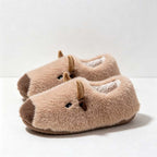 CouldNook Capybara Plush Slippers - Three Closed-Back Colors Collection