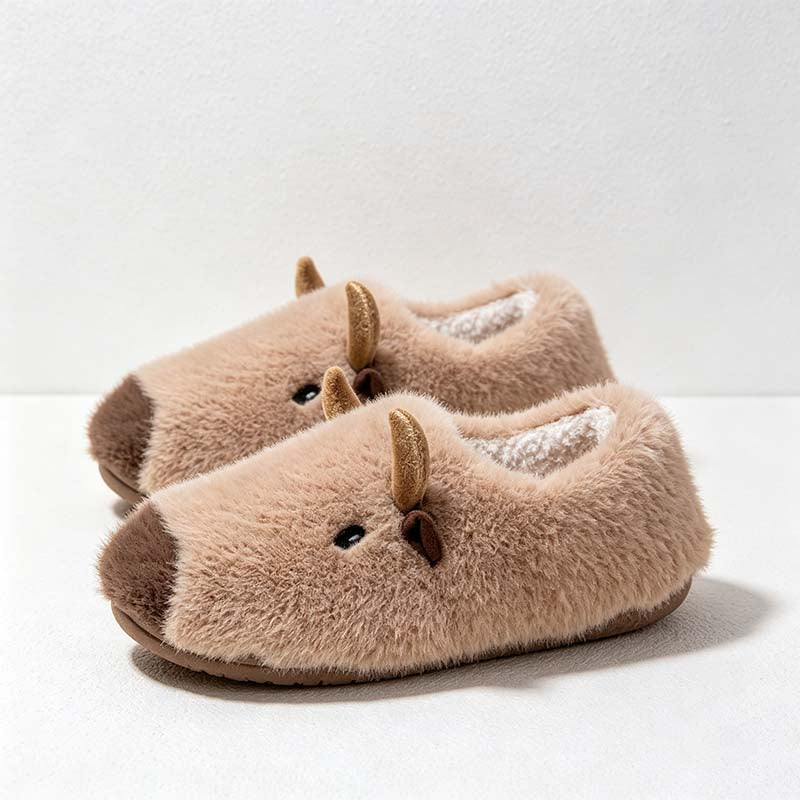 CouldNook Capybara Plush Slippers - Three Closed-Back Colors Collection