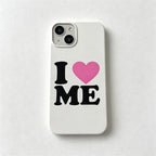 CouldNook iPhone 17 Series White Self Love Phone Case - Message Graphic Cover
