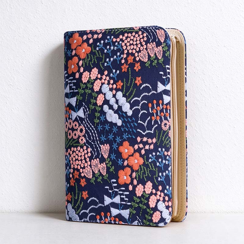 CouldNook Jewelry Organizer - Botanical Cover And Removable Pocket Pages