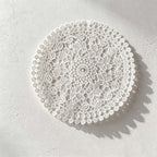CouldNook Round Floral Lace Coaster - Five White Designs