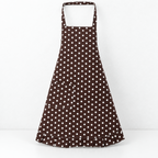 CouldNook Ruffled Kitchen Apron - Polka Dot Pattern Kitchen Wear