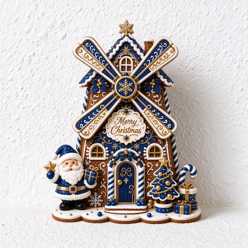 Christmas Windmill and Ferris Wheel Refrigerator Magnets