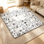 CouldNook Doodle Picnic Mat - Roll-Up Carrying Strap Collection