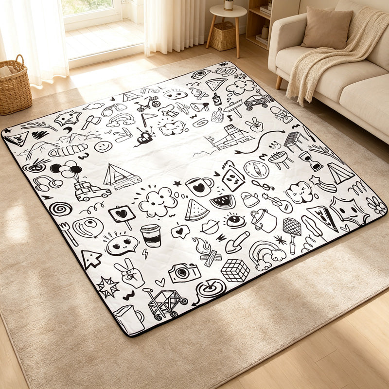 CouldNook Doodle Picnic Mat - Roll-Up Carrying Strap Collection