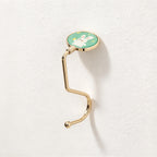CouldNook Decorative Tabletop Bag Hook - Round Top and Curved Arm