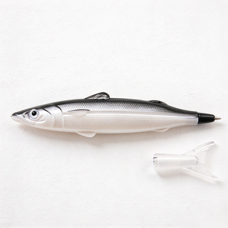 CouldNook Fish Ballpoint Pen - Scaled Body And Clear Tail Cap