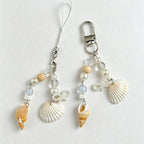 CloudNook Seashell Conch Charm‑Ocean Style Bag Keychain