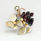 CouldNook Curved Seed Shell Hanging Charm - Loop Clasp Attachment