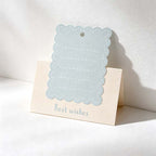 CouldNook Folded Greeting Card - Shaped Writing Area And Hanging Hole