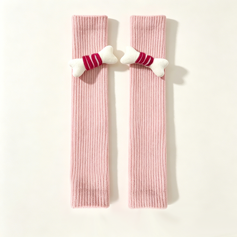 CouldNook Bow Pom Slouch Socks - Playful Sneaker Accent