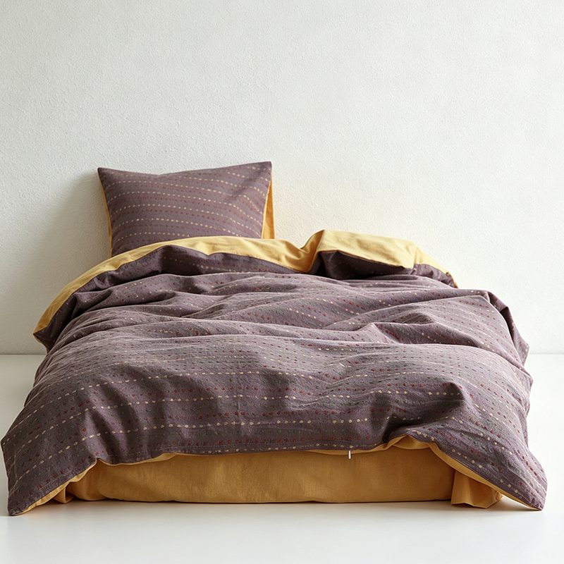 CouldNook Cotton Bedding Set - Textured Four-Piece Bedding Collection