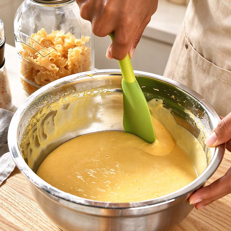 CouldNook Baking Spatula - Broad Head and Contrasting Handle Colors