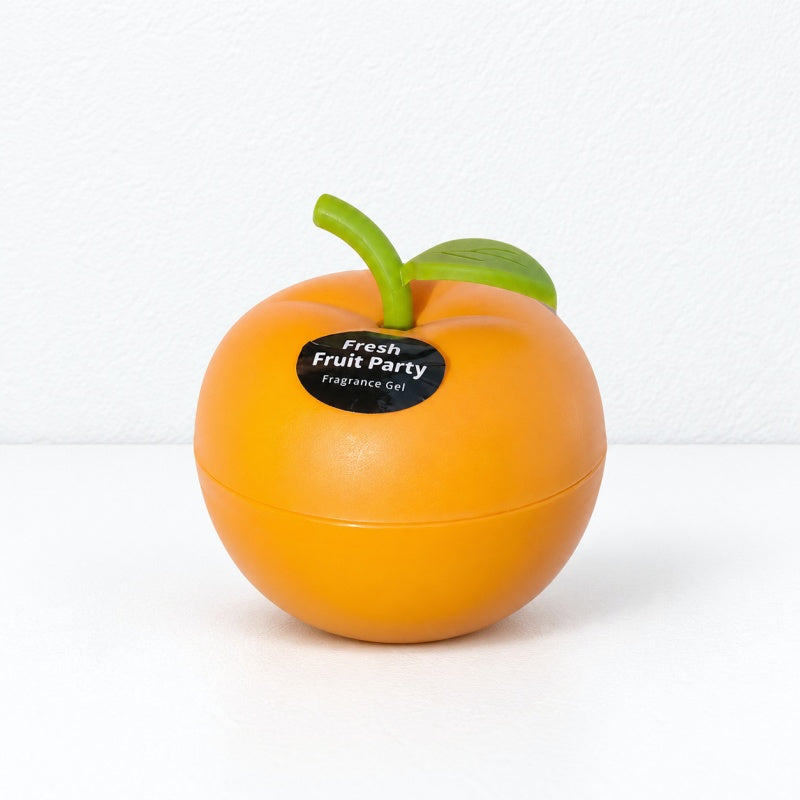CouldNook Orange Gel Air Freshener - Green Leaf Detail