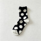 CouldNook Polka Dot Crew Socks - Bold Dot Pattern